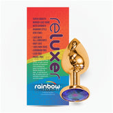 BUTT PLUG GOLD CHROME 3.25" THE RELUXER W/ SHIMMER